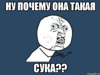 НУ ПОЧЕМУ ОНА ТАКАЯ СУКА??