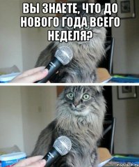 Вы знаете, что до Нового года всего неделя? 