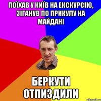 Поїхав у Київ на екскурсію, зіганув по прикулу на майдані беркути отпиздили