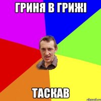 гриня в грижі таскав