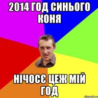 2014 год синього коня Нічосє цеж мій год