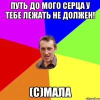 Путь до мого серца у тебе лежать не должен! (с)мала