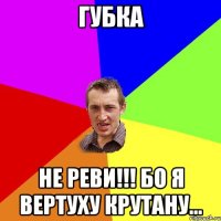 Губка не реви!!! Бо Я вертуху крутану...