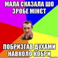 МАЛА СКАЗАЛА ШО ЗРОБЕ МІНЄТ ПОБРИЗГАВ ДУХАМИ НАВКОЛО КОБРИ