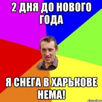 2 дня до Нового Года я снега в Харькове нема!