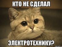 Кто не сделал Электротехнику?