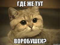 где же тут воробушек?