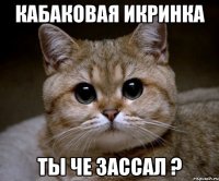 Кабаковая икринка ты че зассал ?