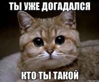 Ты уже догадался кто ты такой