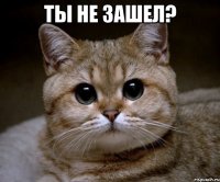 Ты не зашел? 