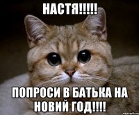 НАСТЯ!!!!! ПОПРОСИ В БАТЬКА НА НОВИЙ ГОД!!!!