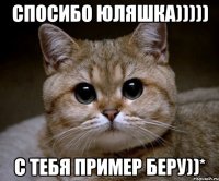 спосибо Юляшка))))) с тебя пример беру))*