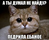 а ты думал не найду? педрила ебаное