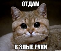 Отдам в злые руки