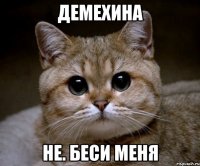 Демехина Не. Беси меня