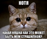 котя какая няшка как это может быть мем страшилкой?