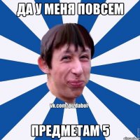 да у меня повсем предметам 5