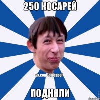 250 косарей Подняли