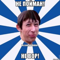 Не пойман! Не вор!