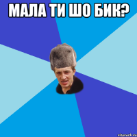 Мала ти шо бик? 