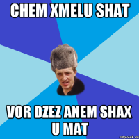 chem xmelu shat vor dzez anem shax u mat