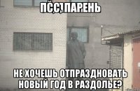 Псс, парень не хочешь отпраздновать новый год в Раздолье?