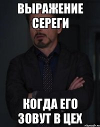 Выражение Сереги когда его зовут в цех