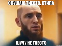 Слушаю Тиесто, Стила Шучу не Тиесто