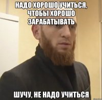 Надо хорошо учиться, чтобы хорошо зарабатывать Шучу, не надо учиться