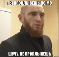 ты проплывешь по МС шучу, не проплывешь