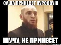 Саша принесет курсовую шучу, не принесет