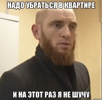 Надо убраться в квартире и на этот раз я не шучу