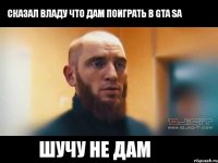 сказал владу что дам поиграть в GTA SA шучу не дам