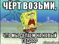 чёрт возьми, что мы делаем на новый год???