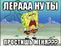 Лерааа ну ты простишь меня???