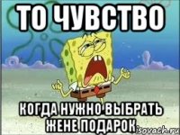 то чувство когда нужно выбрать жене подарок