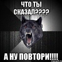 что ты сказал???? а ну повтори!!!!