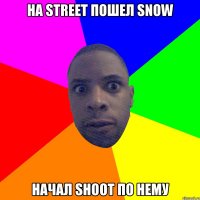 На street пошел snow Начал shoot по нему