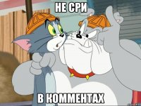 не сри в комментах