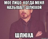 МОЕ ЛИЦО, КОГДА МЕНЯ НАЗЫВАЕТ ШЛЮХОЙ ШЛЮХА