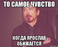 то самое чувство когда Ярослав обижается