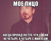 МОЕ ЛИЦО когда препод по ТГП, что у меня не четыре, а четыре С МИНУСОМ