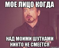 мое лицо когда над моими шутками никто не смеется