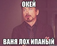 окей Ваня лох ипаный