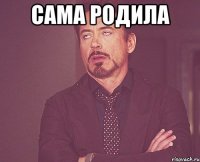 сама родила 