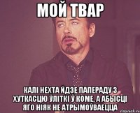 мой твар калі нехта йдзе папераду з хуткасцю ўліткі ў коме, а абысці яго ніяк не атрымоўваецца