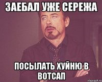 Заебал уже Сережа посылать хуйню в вотсап