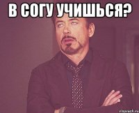 В согу учишься? 