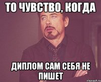 то чувство, когда диплом сам себя не пишет