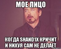 Мое лицо Когда Shand1x кричит и нихуя сам не делает